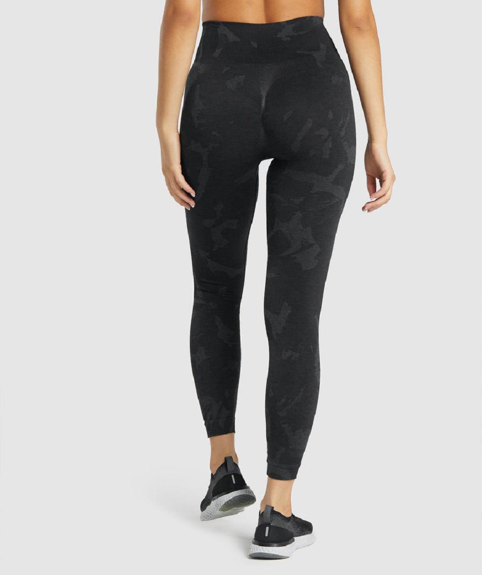 Leggins Gymshark Adapt Camo Seamless Mujer Negras | CO 2875YXF